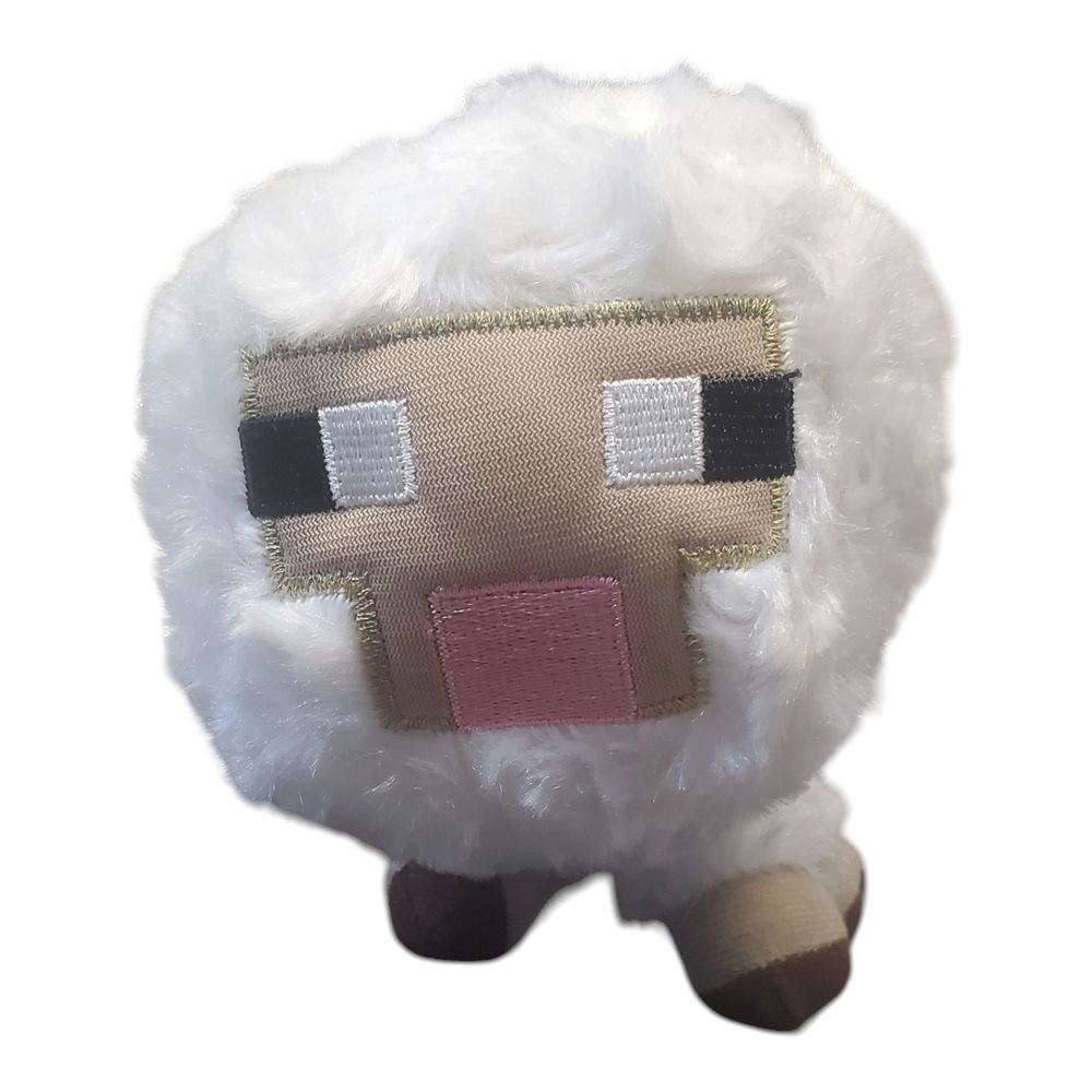 Minecraft White Baby Sheep Lamb Stuffed Animal Plush 6" Mojang 2014 Jazwares